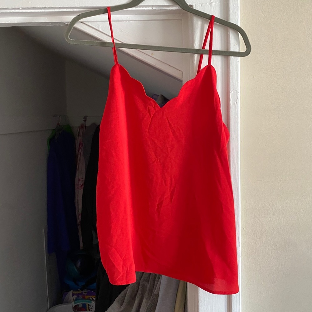 Red tank top